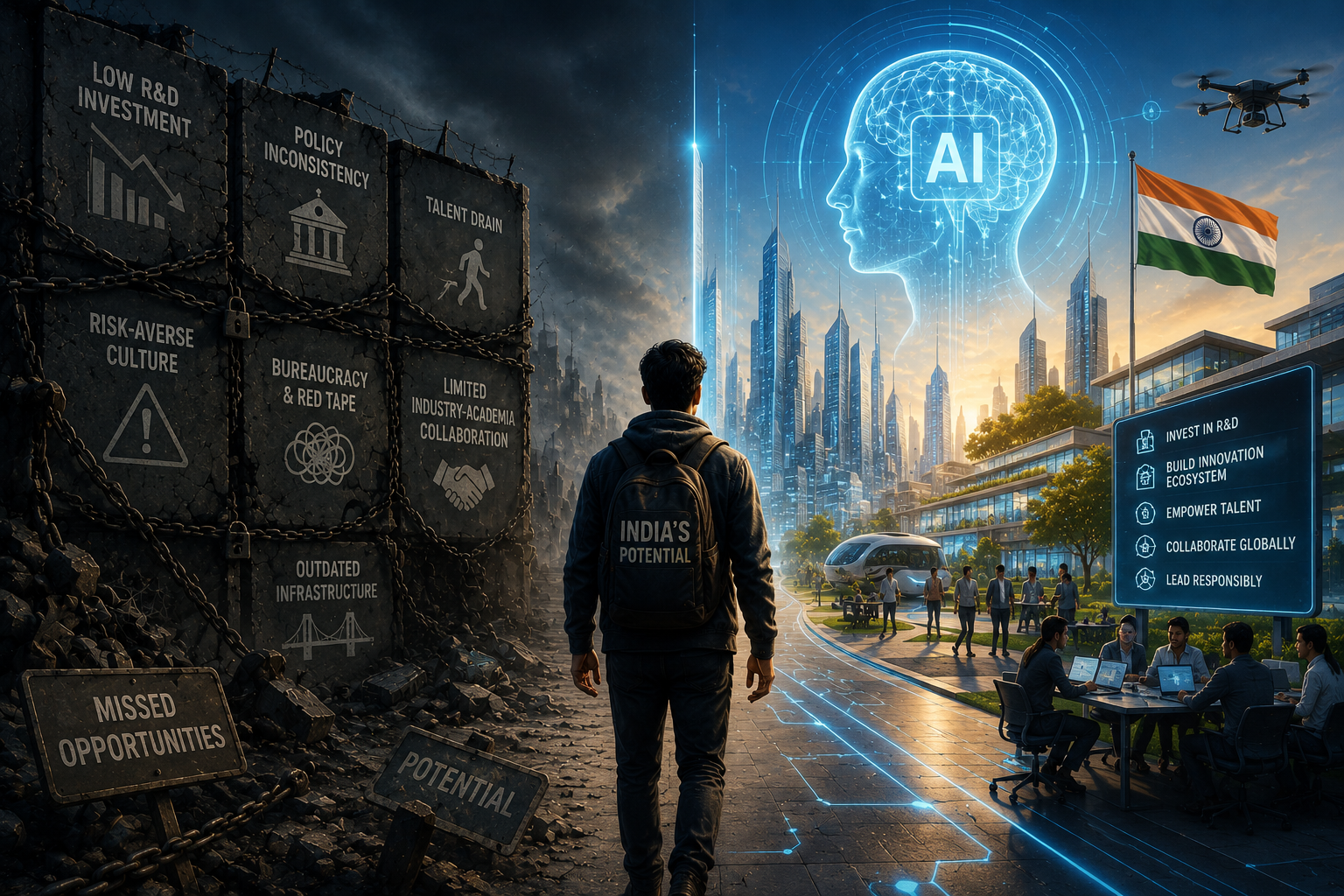 R&D Deficit, Talent Trap: India’s Self-Inflicted Barriers in the AI Era